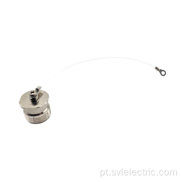 Tampa de poeira de metal para conector circular M23